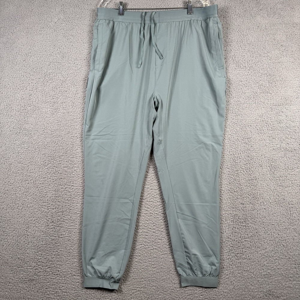 BYLT Pants Mens XXL Green Flow Jogger Premium Basics Tapered Leg Running Gym